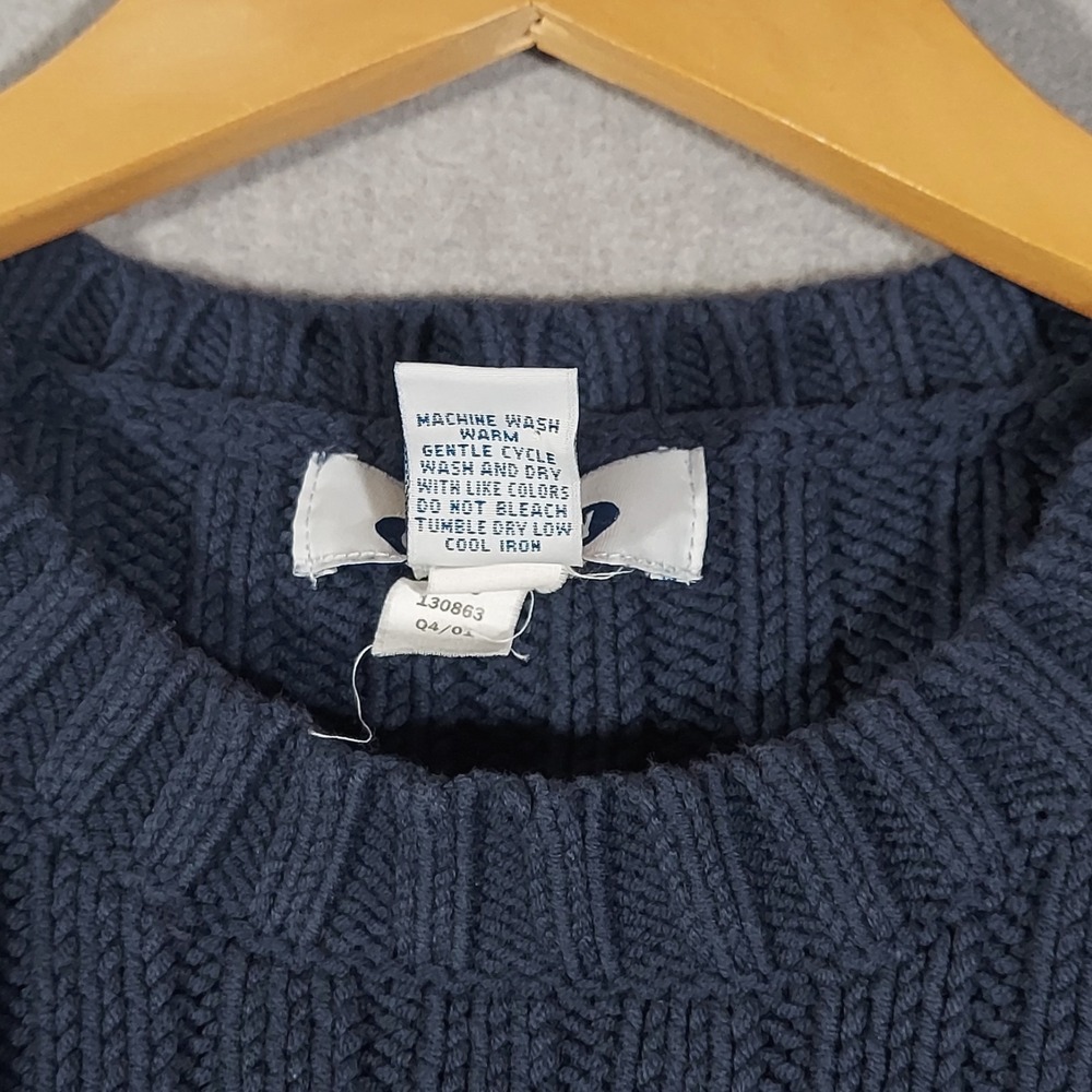 Old Navy Y2K Sweater Ribbed‎ Varsity Striped Mens XXL Preppy Grandpacore Casual - Picture 6 of 14